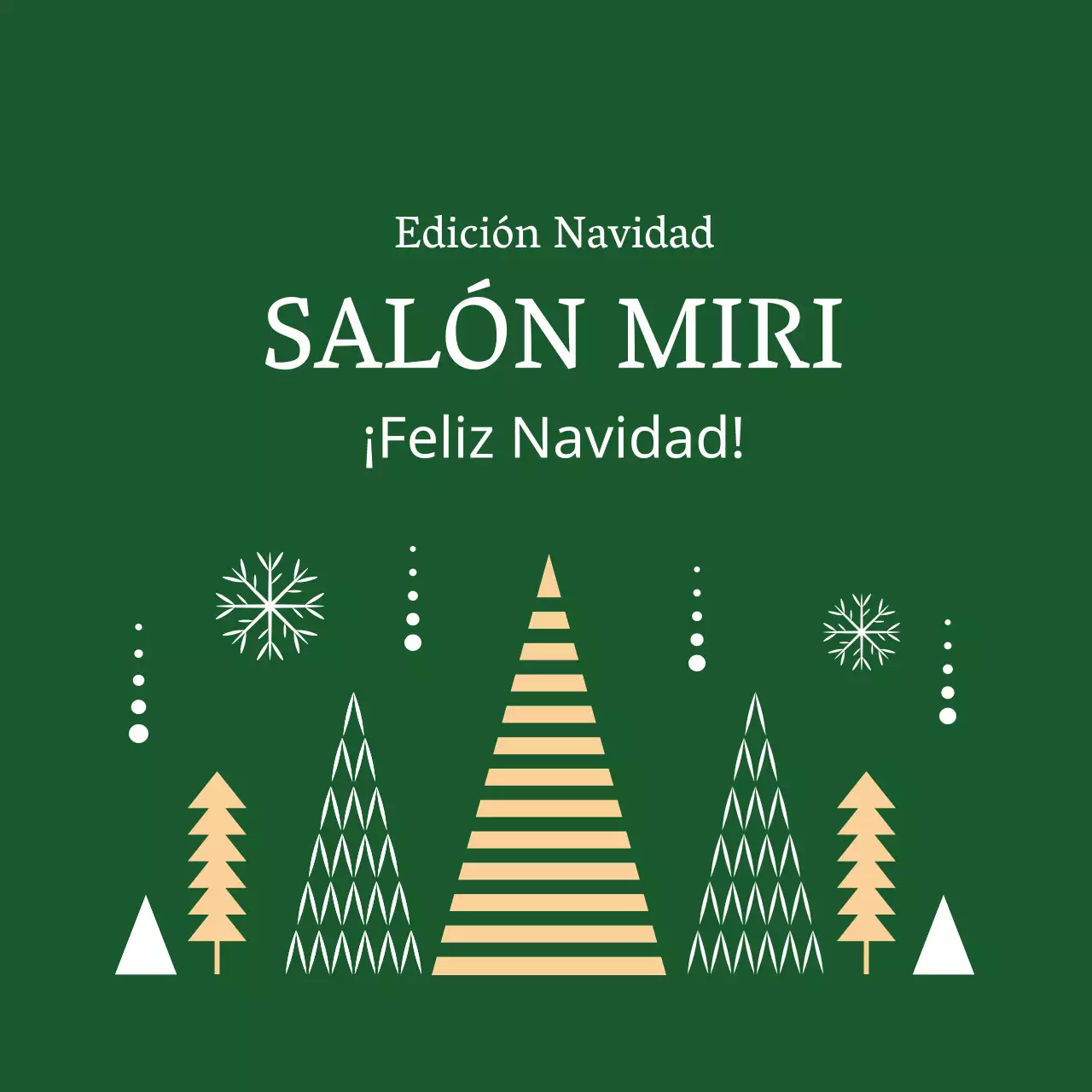 Etiquetas navideñas ilustradas verde amarillo