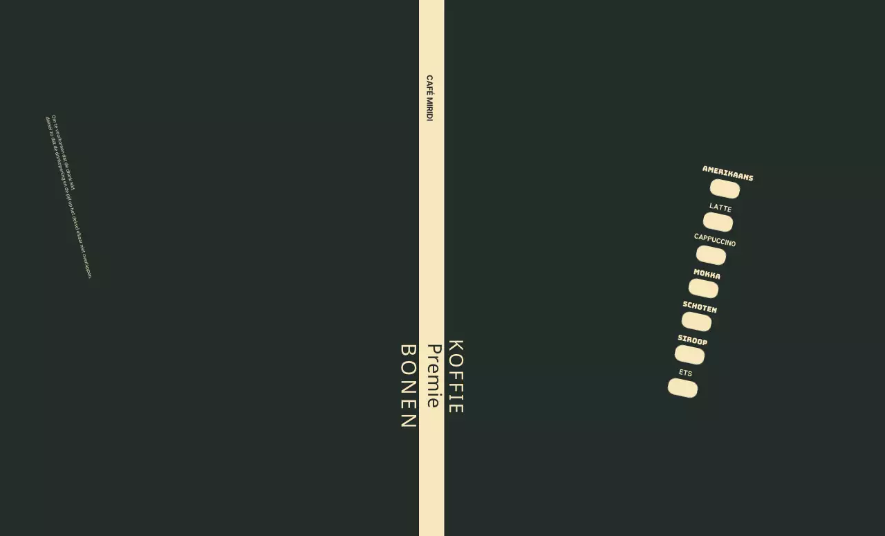 Zwarte Eenvoudige Lijnen Café Checklist