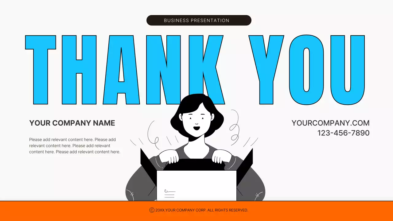 블루 모던 비즈니스 프레젠테이션