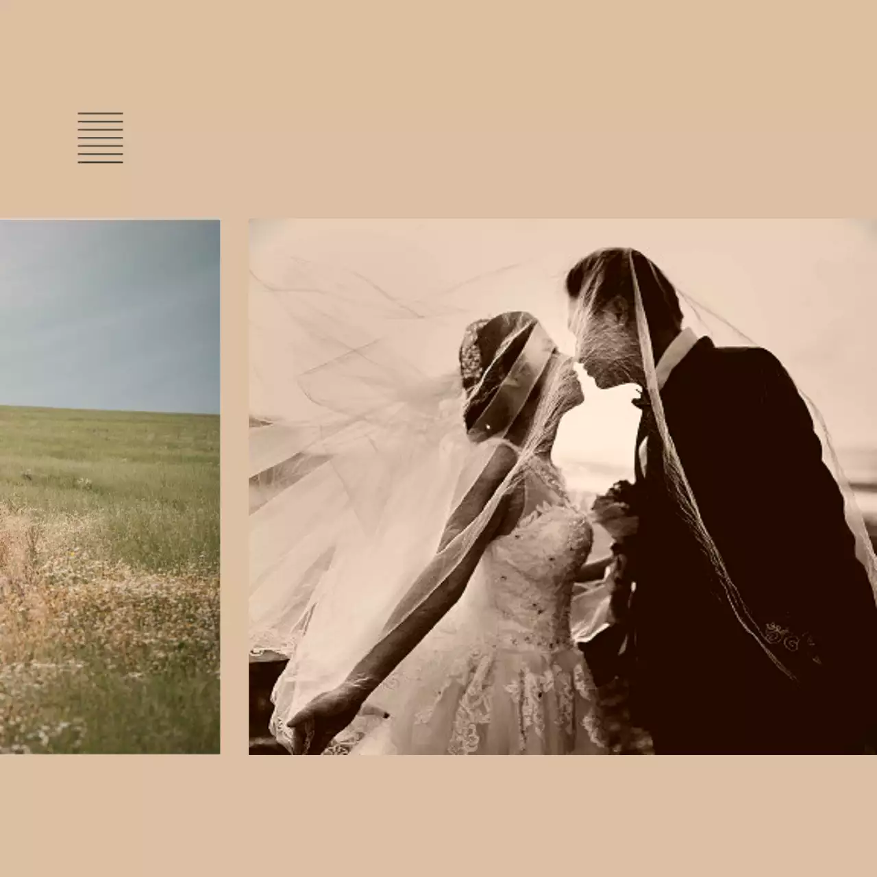 Invito di nozze arancione, invito in formato CardNews