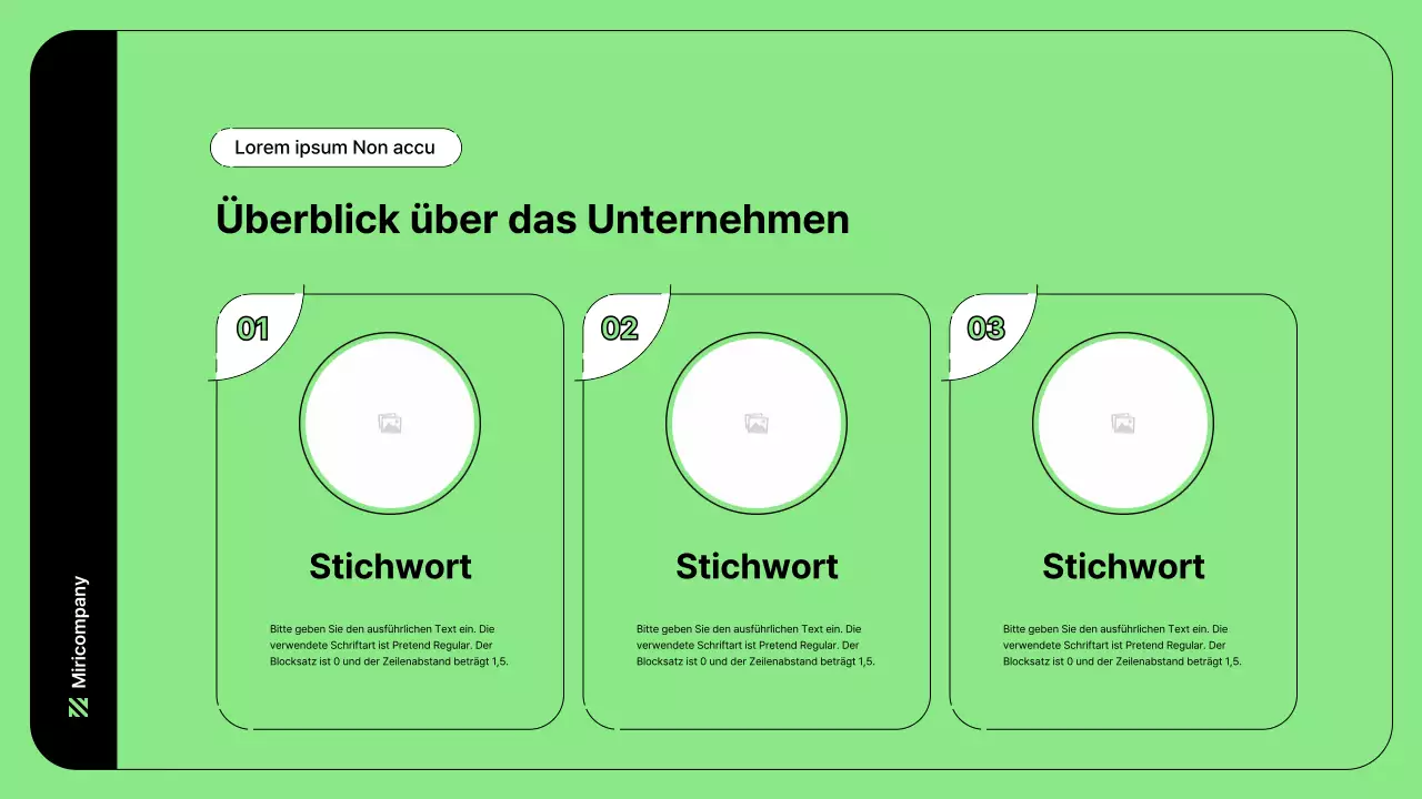 Business-Illustration mit einfachen Linien in Grün