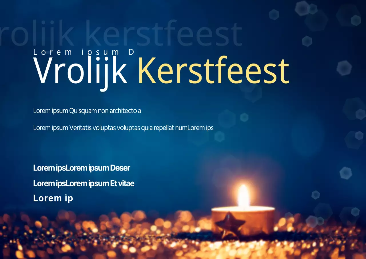 Een gezegende kerstdienst