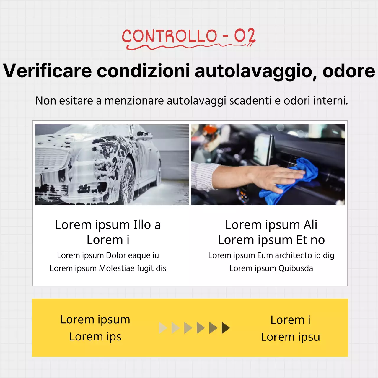 Consigli per l'utilizzo di auto a noleggio grigie e gialle