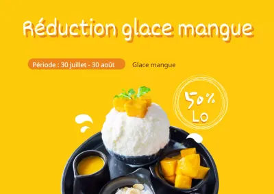 Remise sur l'eau de mangue