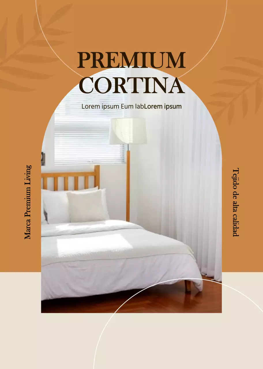 Vender cortinas sentimentales en marrón-naranja