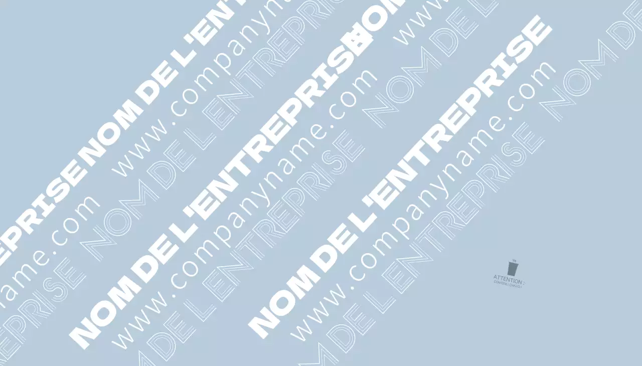 Nom de marque en texte bleu