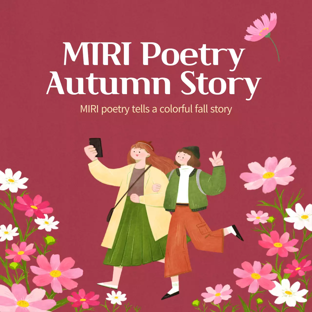 Maroon Traditional Fall Events Announcement Instagram Carousel