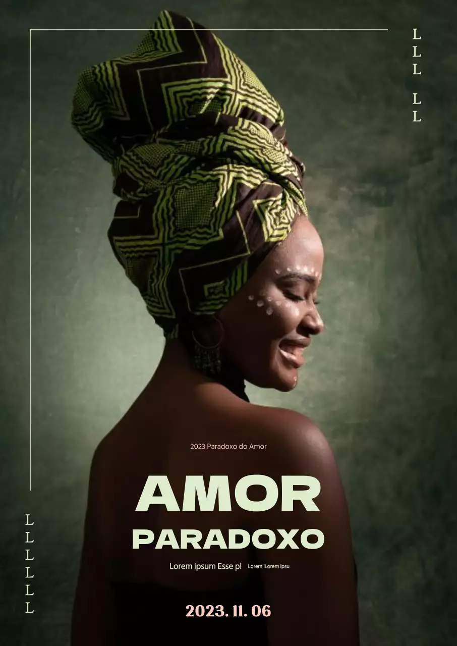 Promover espectáculos de teatro de outono com um fundo verde