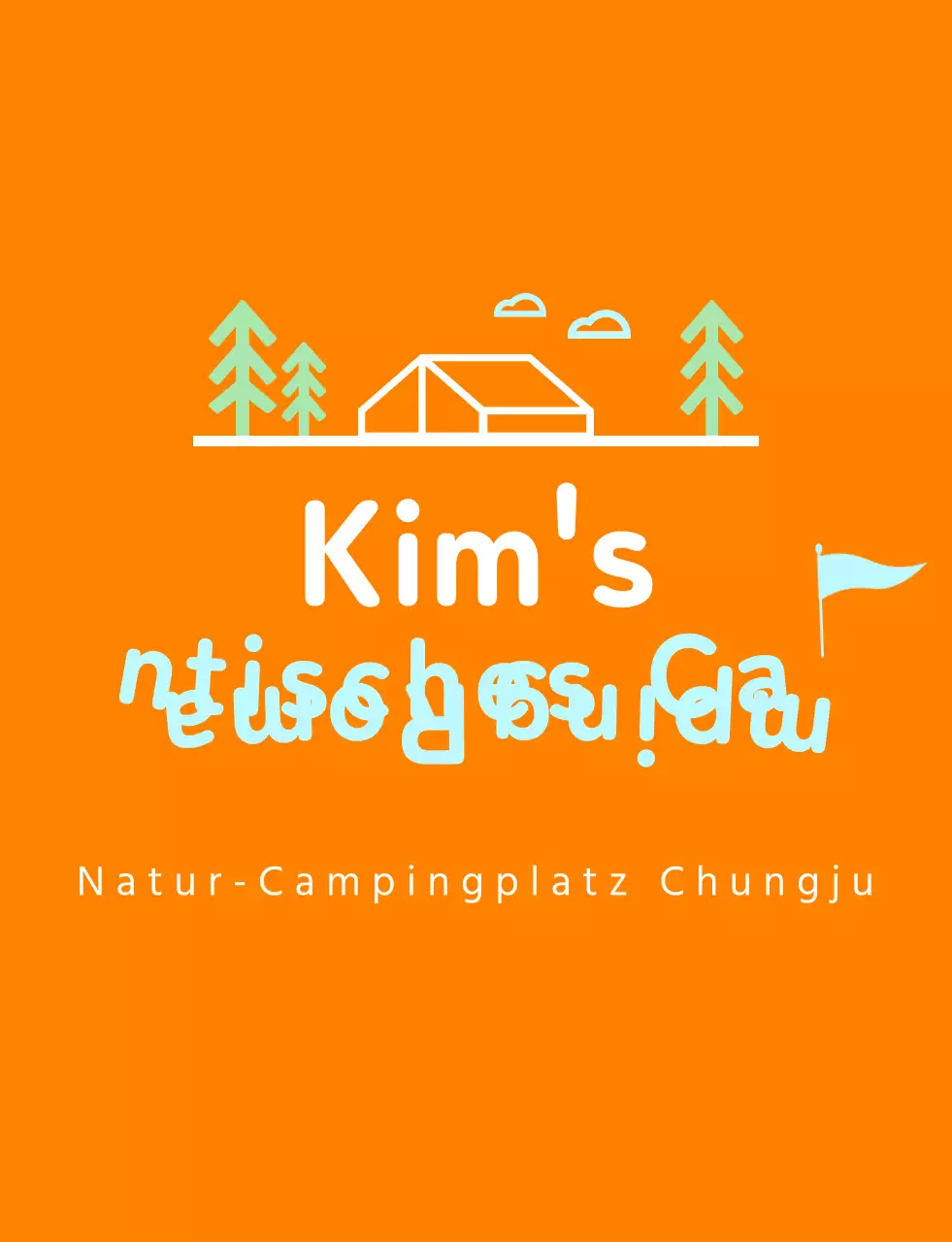 Hellblaues Natur-Campingplatzpersonal-Outfit