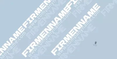 Blauer Text Markenname