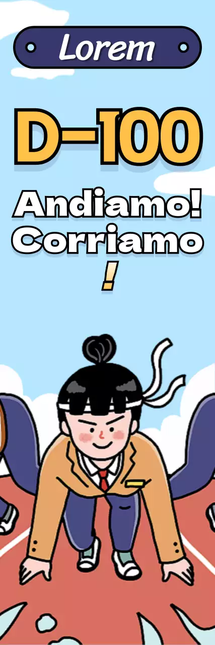 Allegria SAT con titolo giallo e illustrazione di uno studente attivo