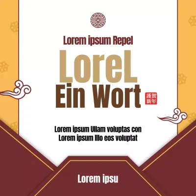 Gelb-brauner Briefumschlag NeujahrsmantraEvent