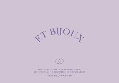 Pour une bijouterie avec une icône de bague au design simple et élégant en violet