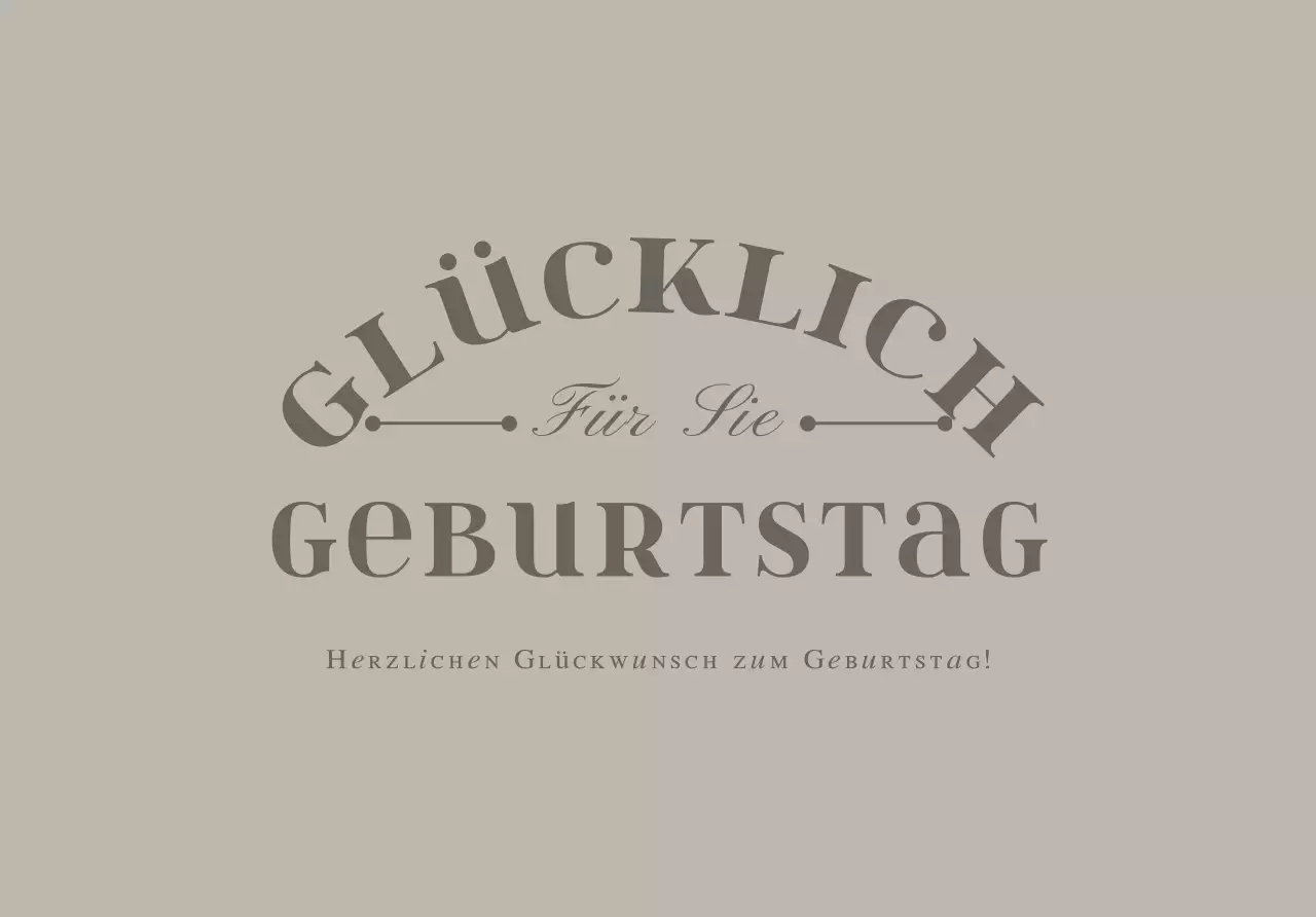 Geburtstag Postkarte Umschlag mit Text und Linie Illustration