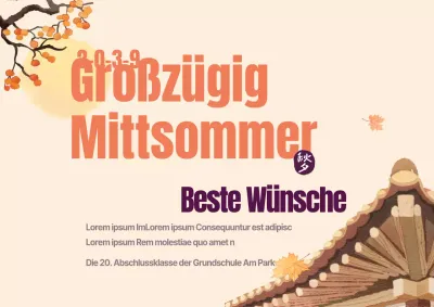 Eine großzügige Wochenmitte