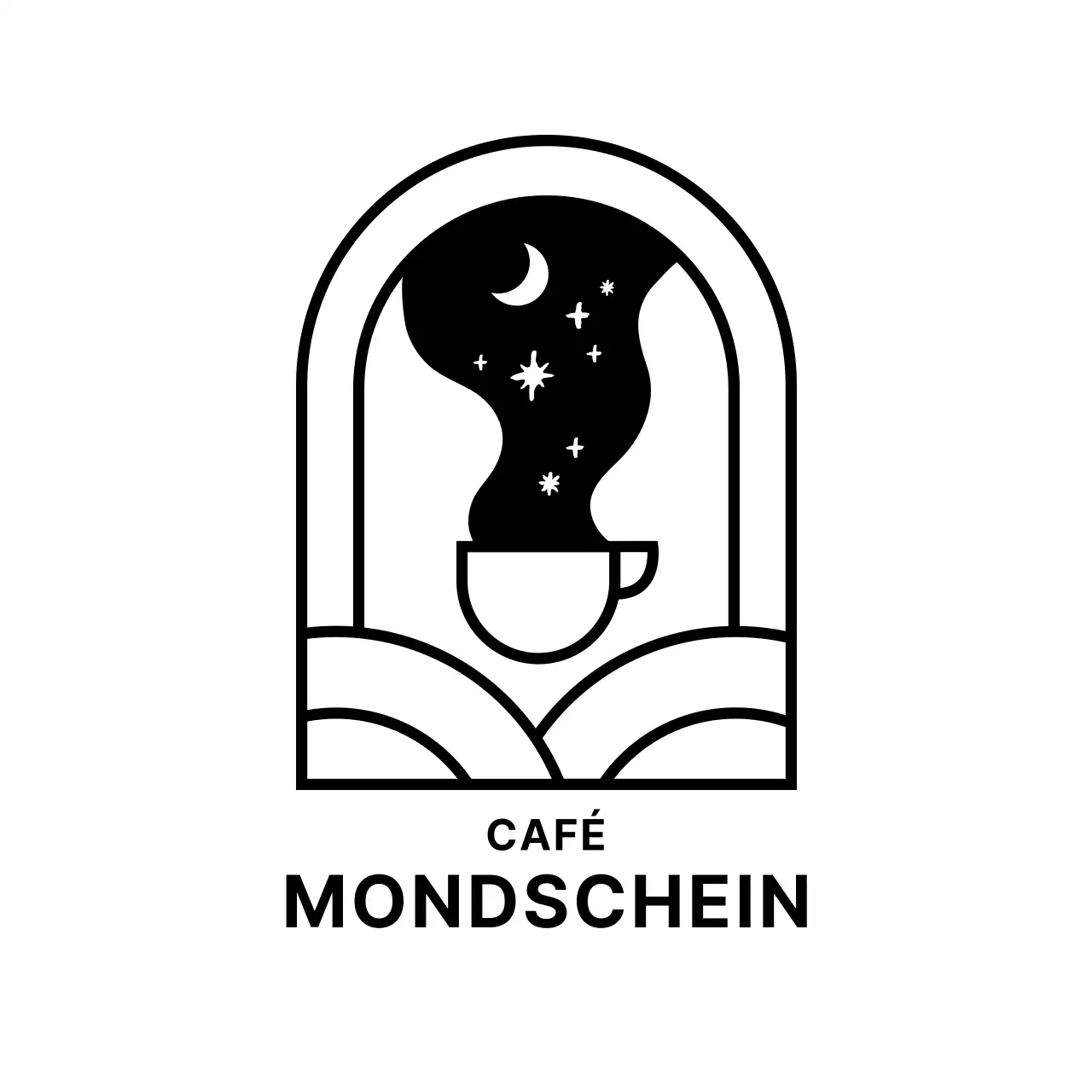 Sentimentale Cafe-Logo-Eisbecher