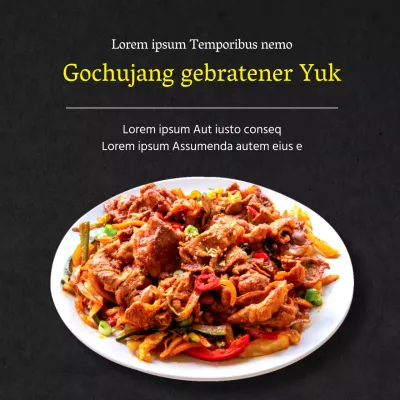 gochujang jeyuk rührbraten reisdieb nachts snack koreanisches essen koreanisches essen koreanisches essen