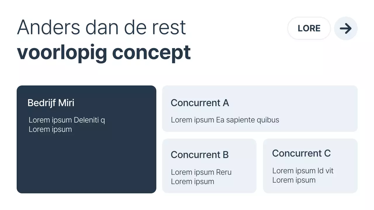 Een minimalistisch bedrijf promoten in wit en marineblauw