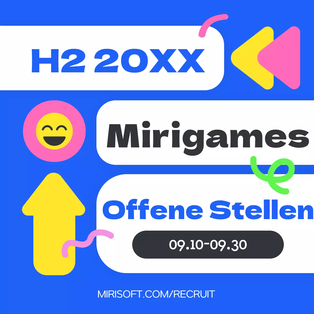 Ein blauer Farbtupfer für die Sommerwerbung