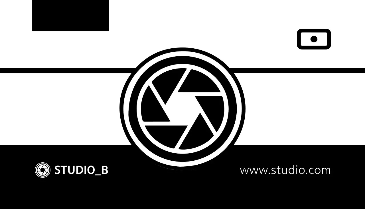 白黒 シンプル 写真 名刺