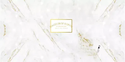 Voor een luxe conceptcafé in goud en wit