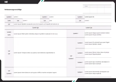 Ein klares, diagonales Konzept in Schwarz und Minze.