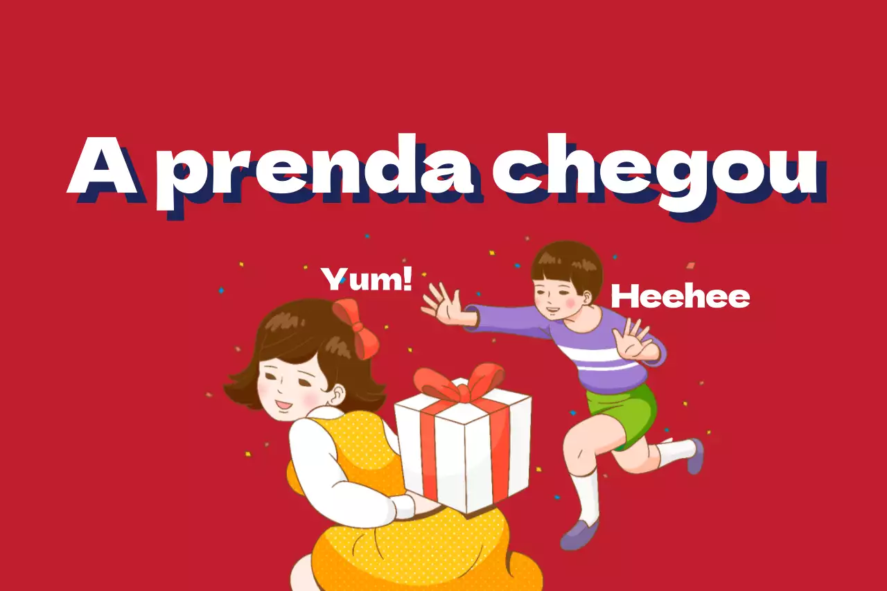 A prenda chegou
