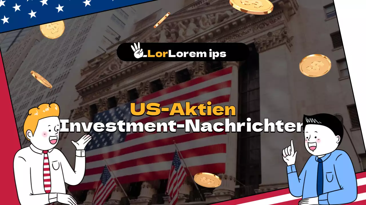 Kitschige weiß-gelbe US-Aktienanlageinformationen