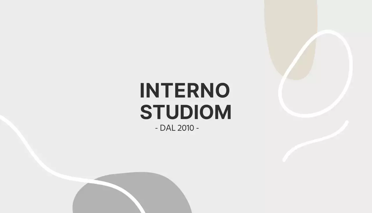 Biglietto da visita dello studio di interni