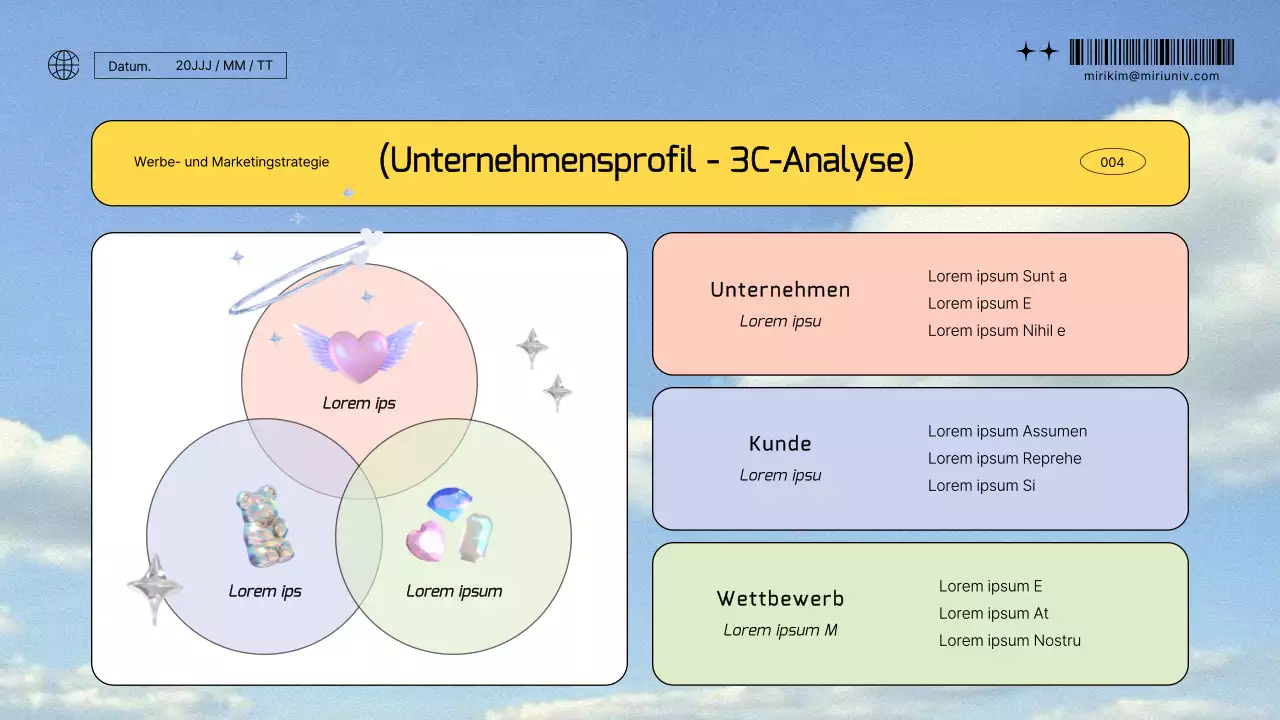Himmel Hintergrund kitschig Werbung Marketing-Strategie Bericht