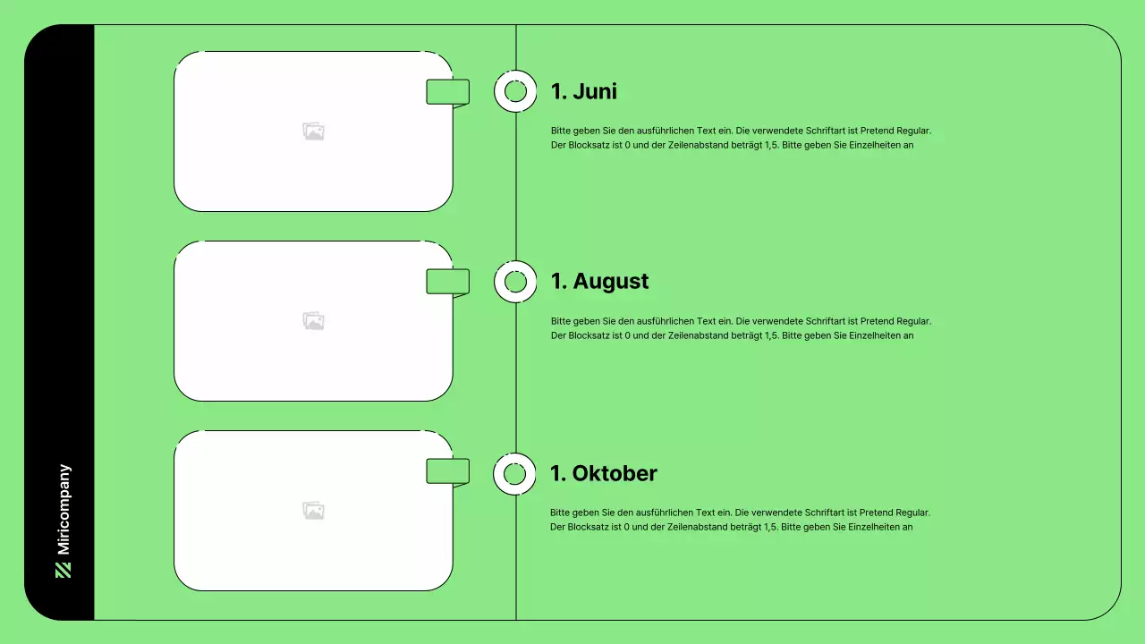 Business-Illustration mit einfachen Linien in Grün