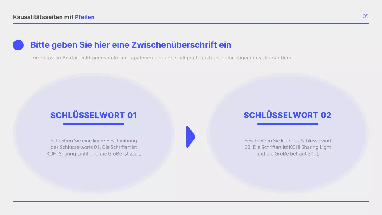 Einfacher blauer und weißer Business-Layout-Bericht