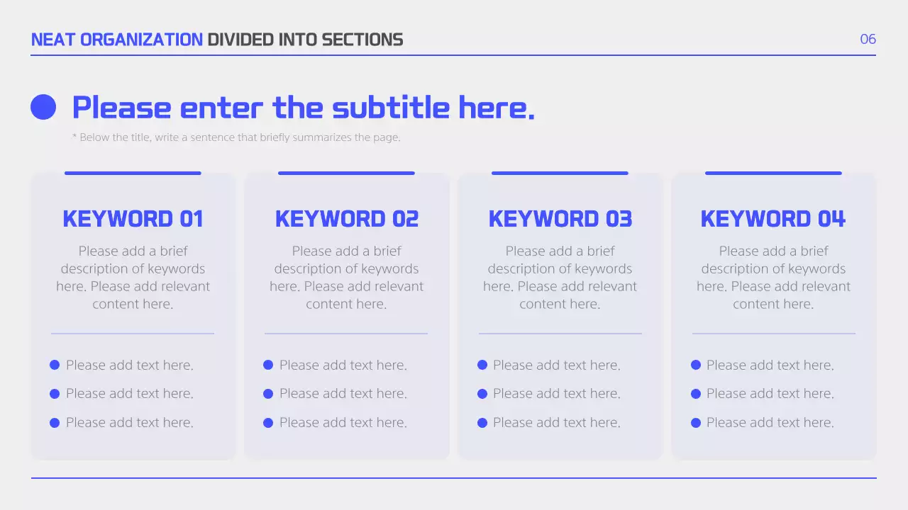 Blue Professional Report Guide Presentation