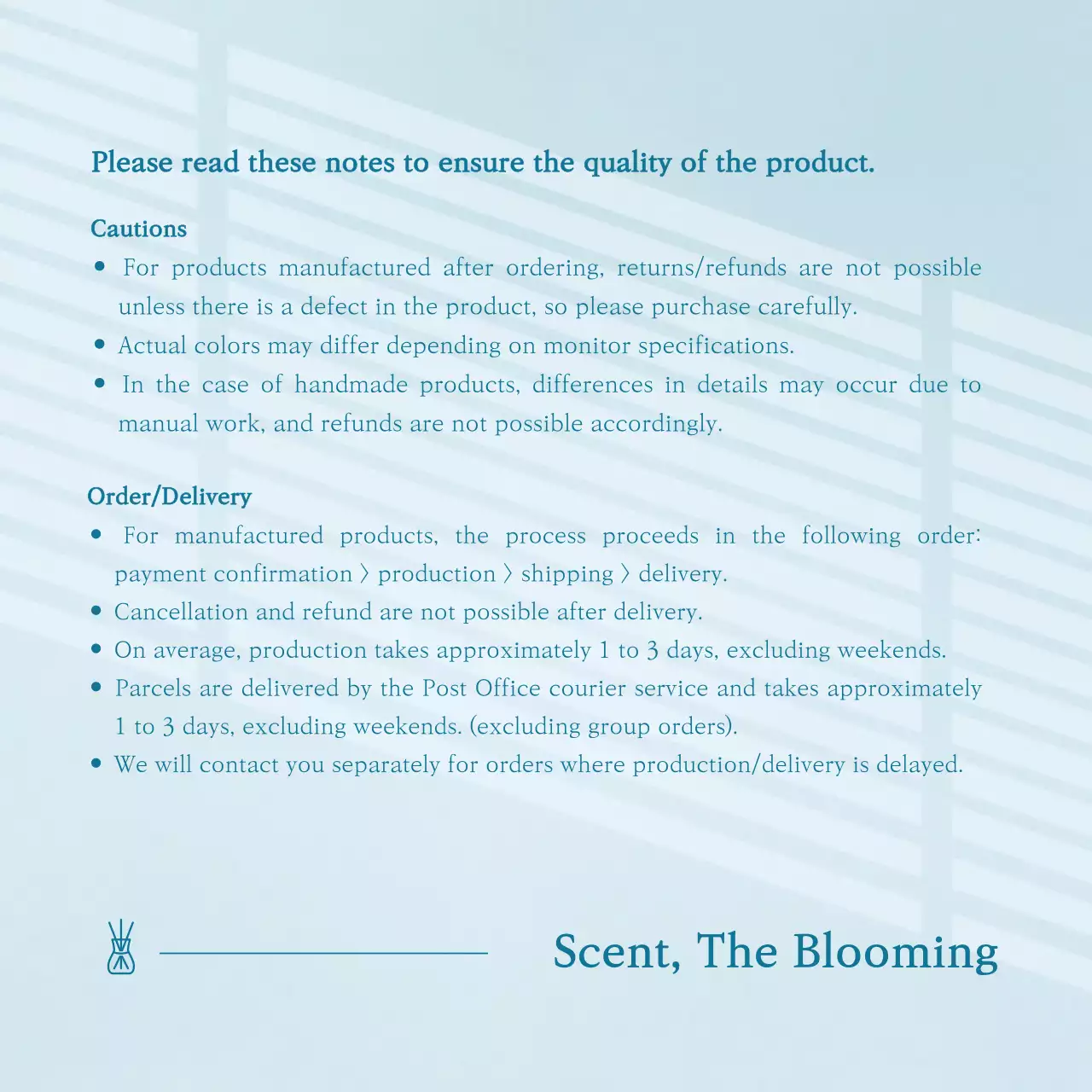 Blue Minimal Incense Advertisement Instagram Post