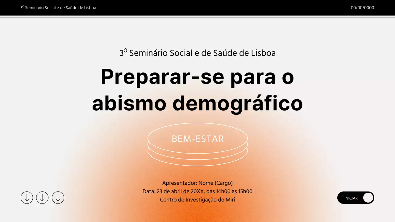 Apresentação do seminário sobre o gradiente laranja