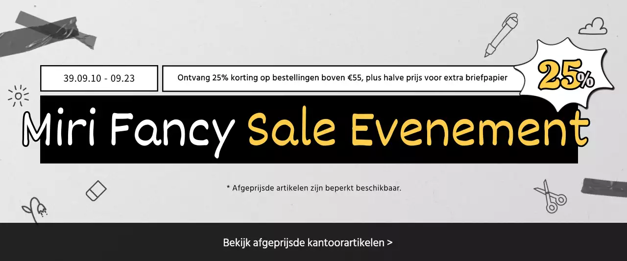 Zwart-wit eenvoudig briefpapier in de uitverkoop