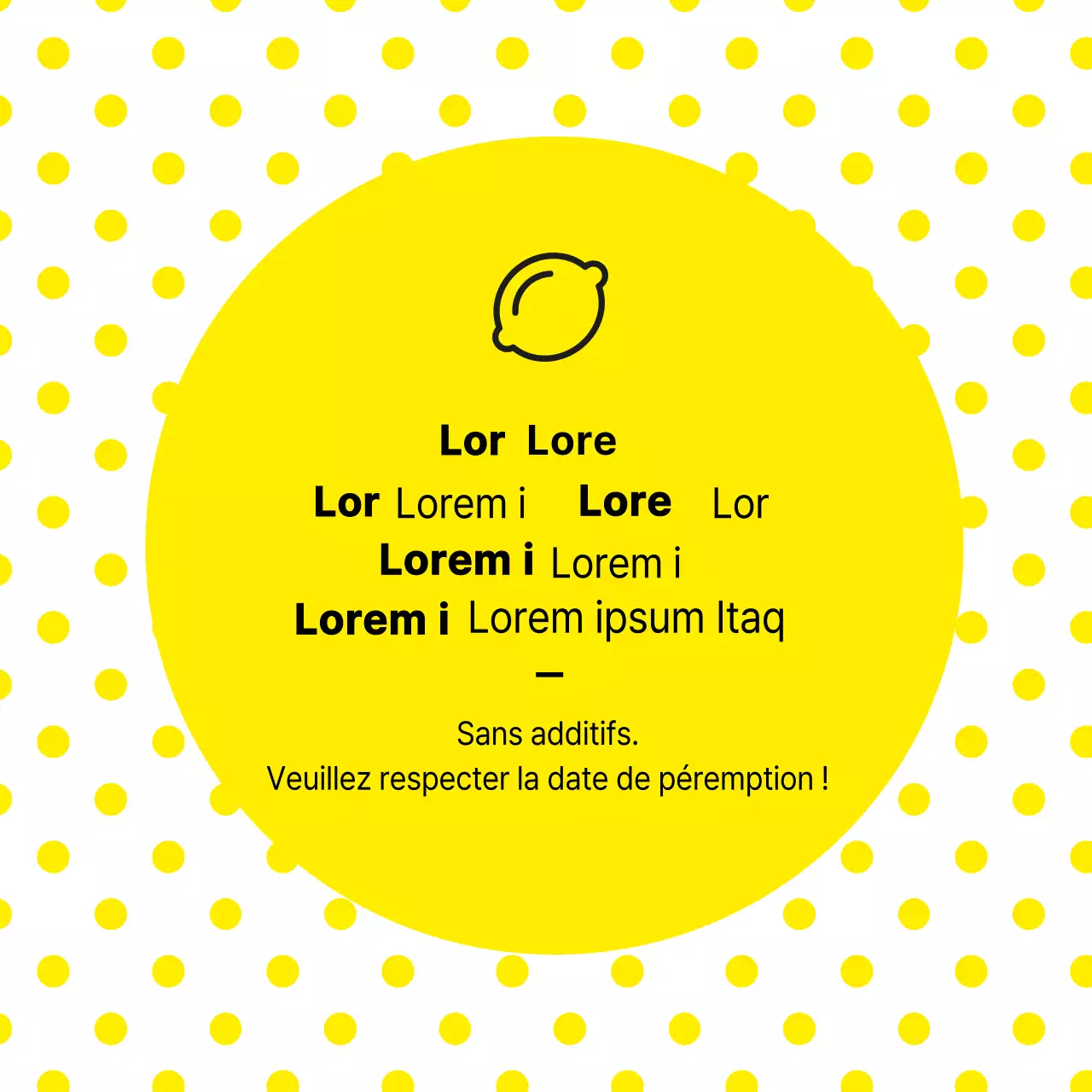 Liste des ingrédients du jus de citron