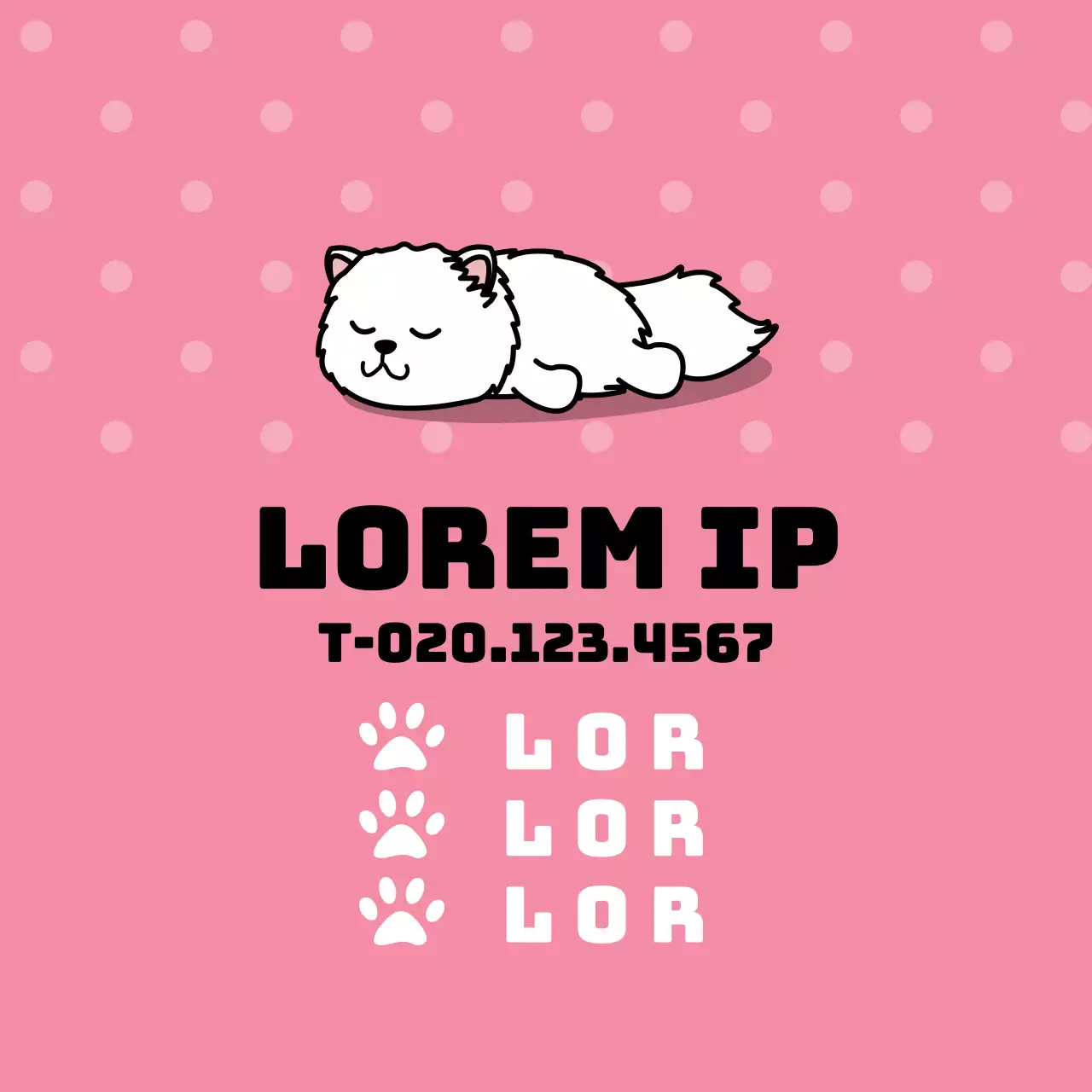 Roze karakter illustratie dierenkliniek