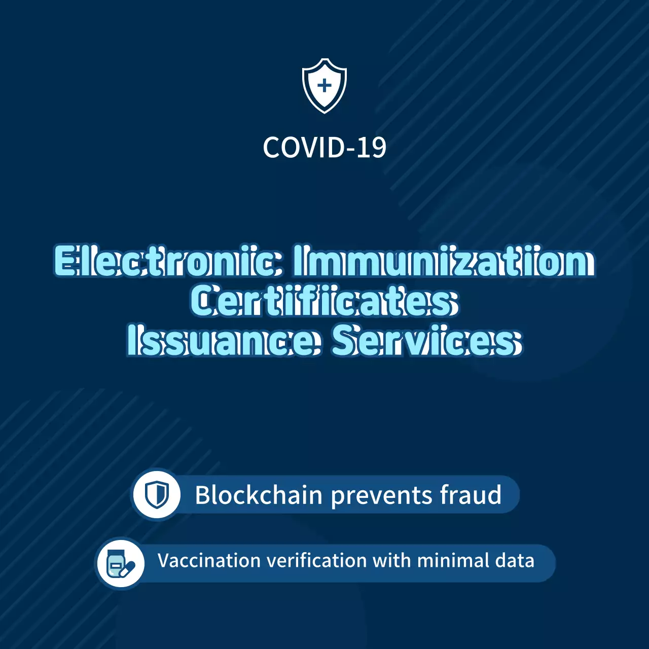 Blue Modern Vaccination Announcement Banner