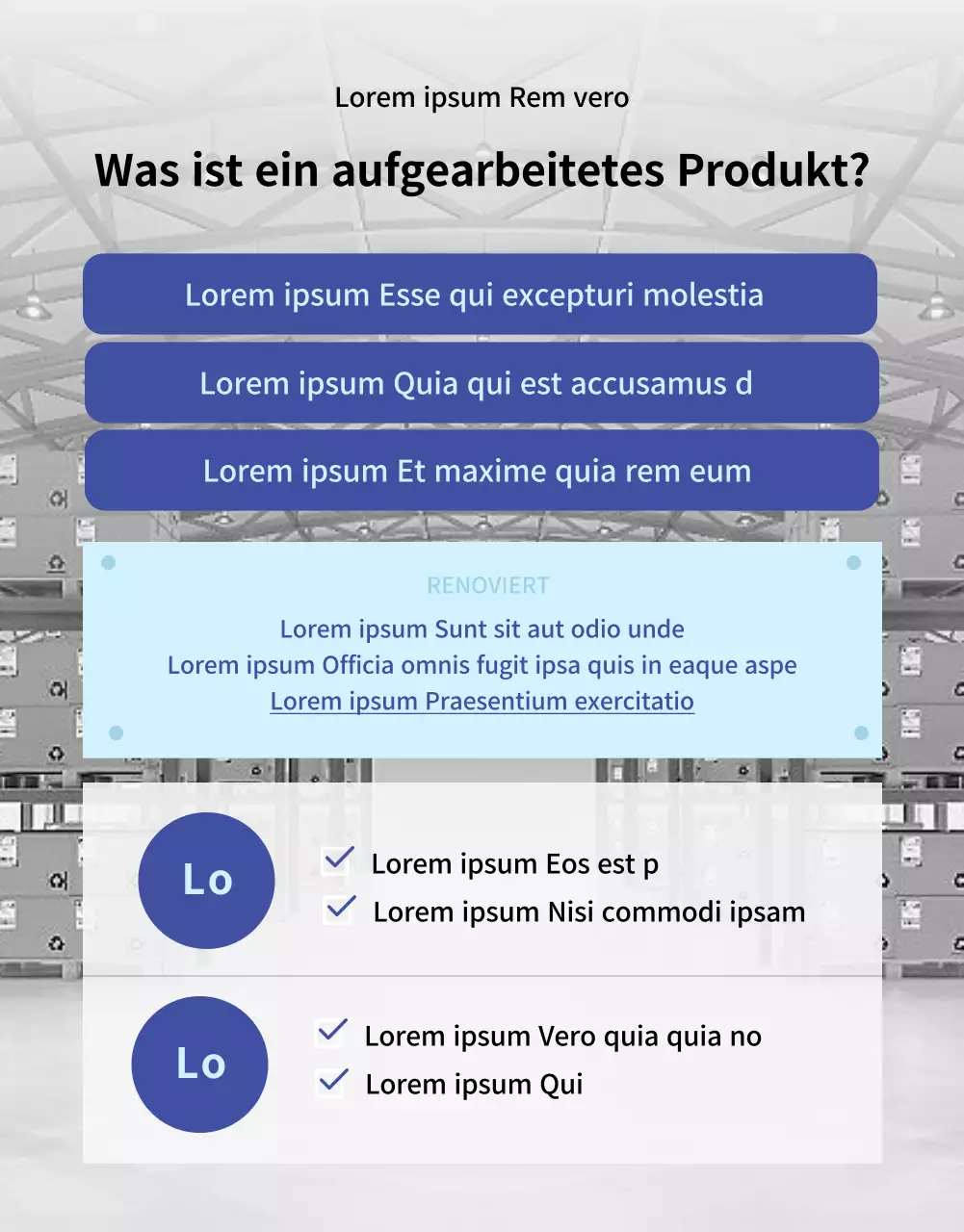 Grey and blue appliance refurbishment sale Detailseite