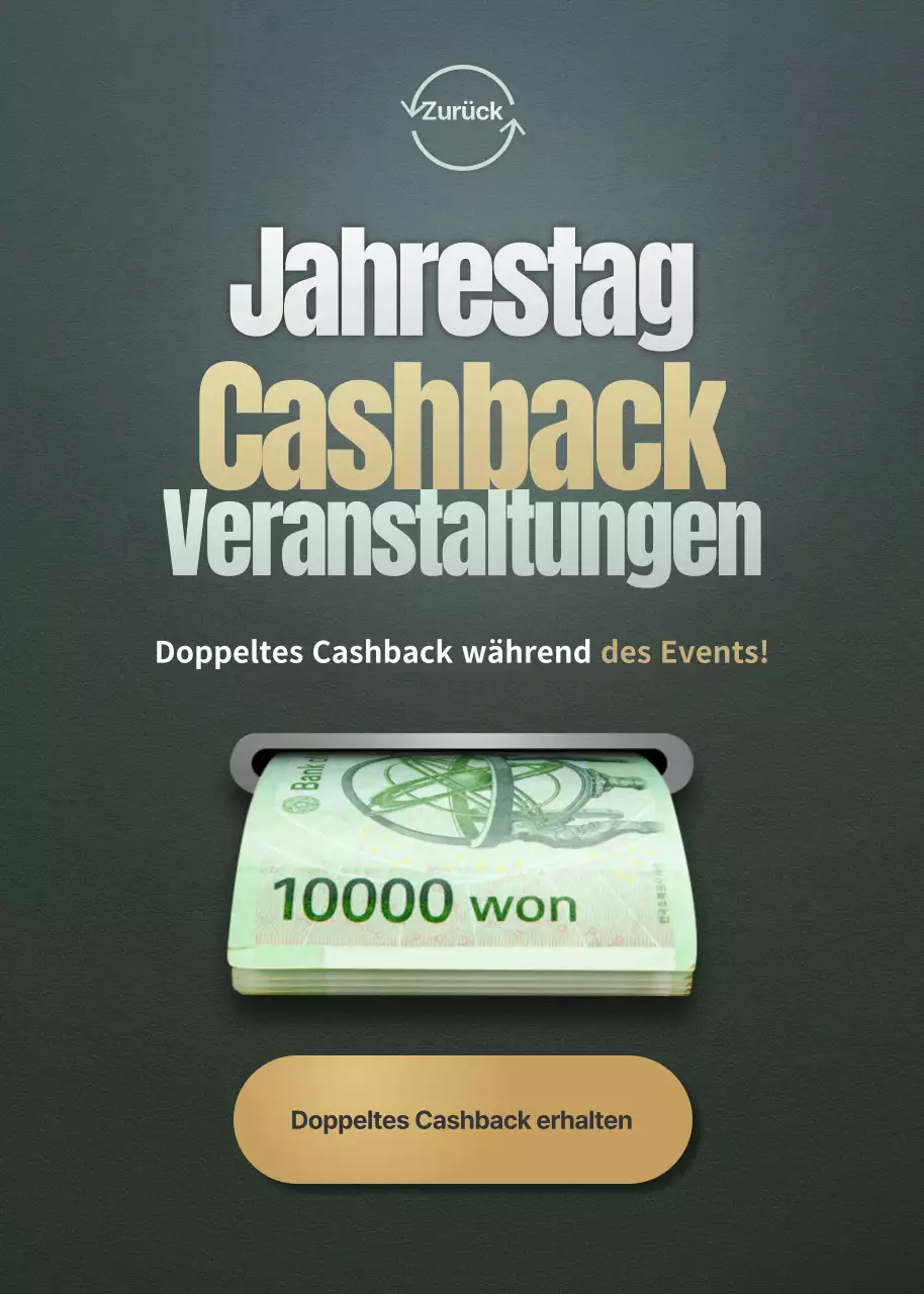 Cashback-Veranstaltung