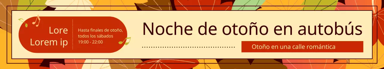 Promover un evento otoñal y frondoso de música callejera