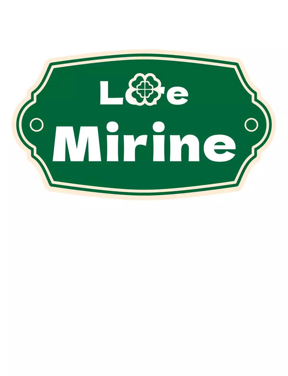 Un menú de bistró con un logotipo verde retro