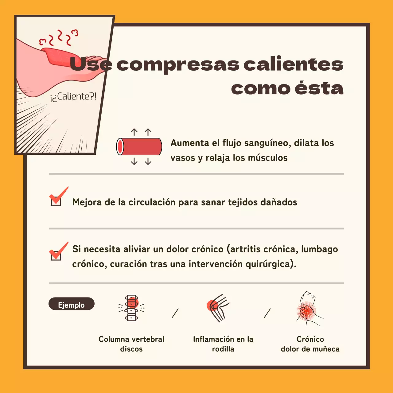 Cataplasmas contextualizados con un concepto de dibujos animados amarillos y marrones