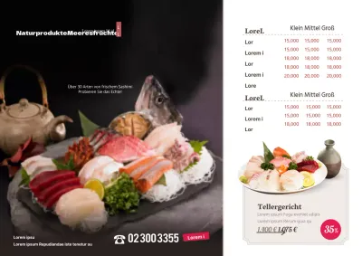 Wild gefangene Meeresfrüchte