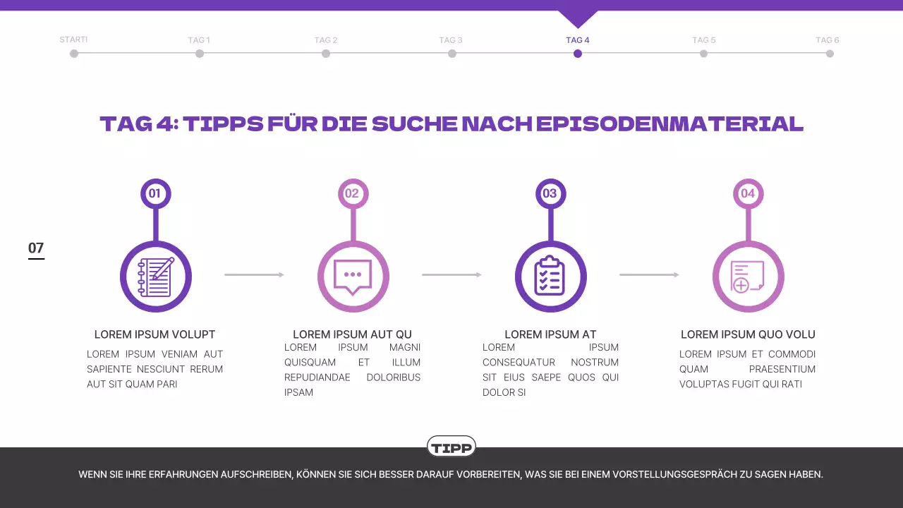 Wie Sie Ihr Anschreiben mit schwarzen und violetten Illustrationen von der Masse abheben können