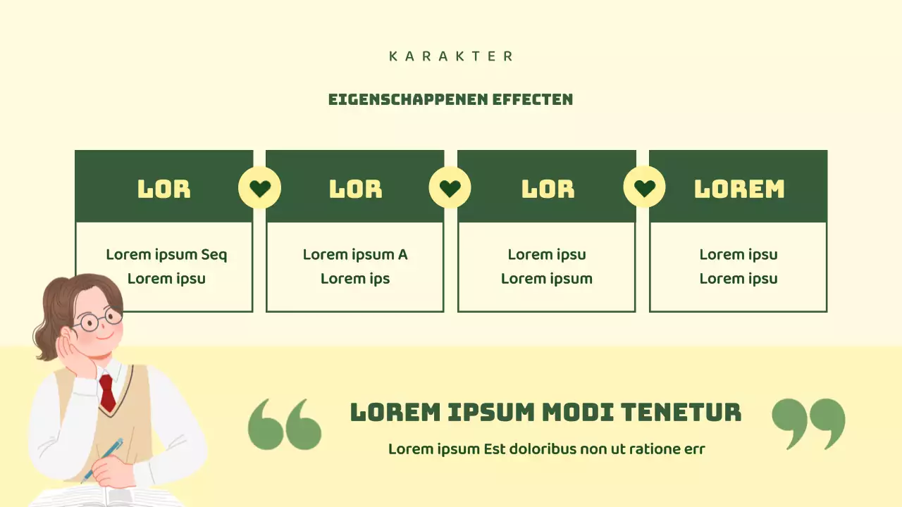 Groene en gele vrijwilligerstrainingsmaterialen voor middelbare scholieren