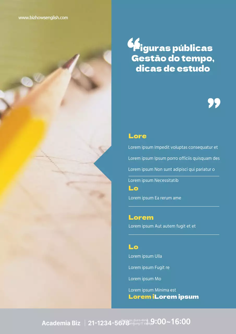 Gestão do tempo do público
