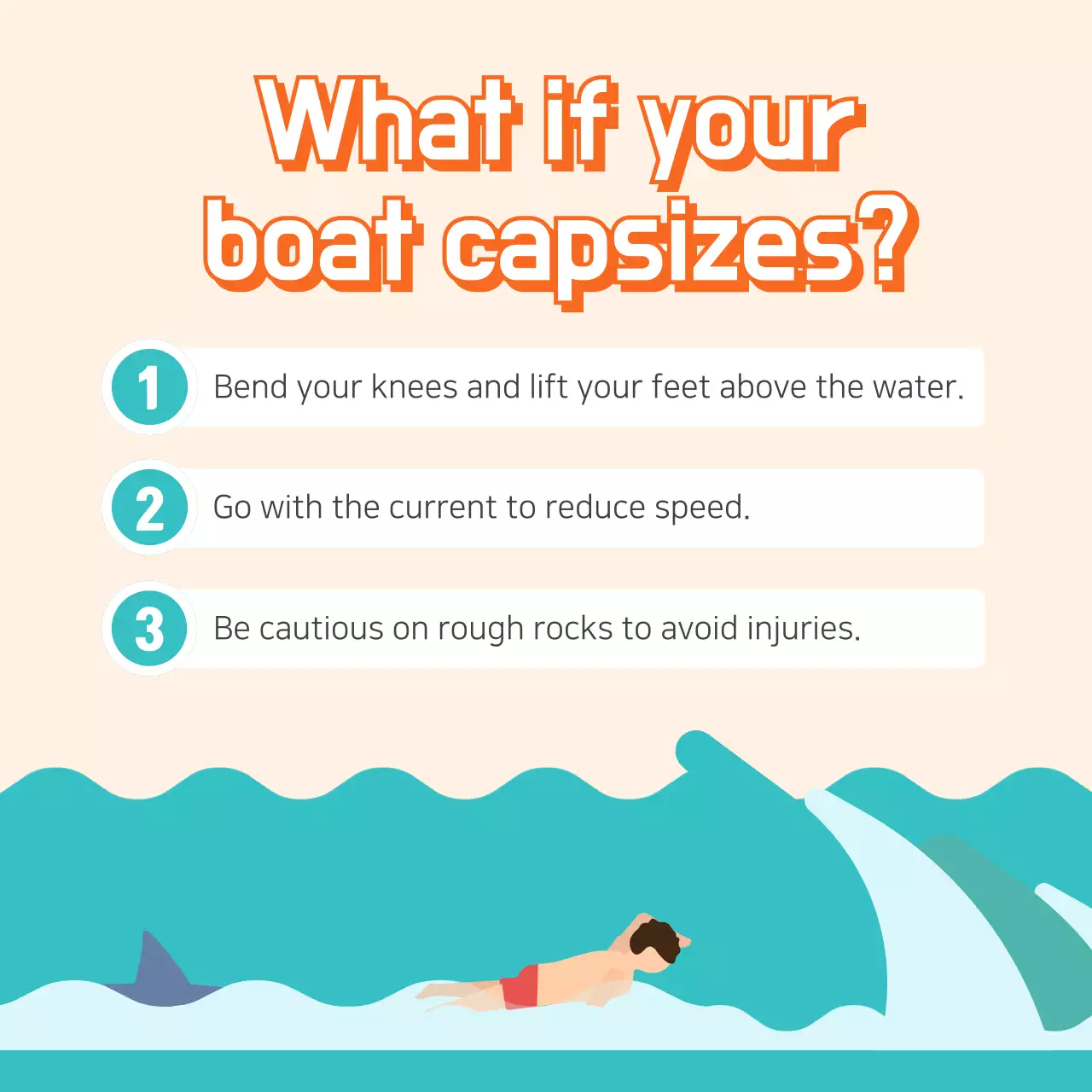 Orange Retro Water Sports Guide Instagram Carousel