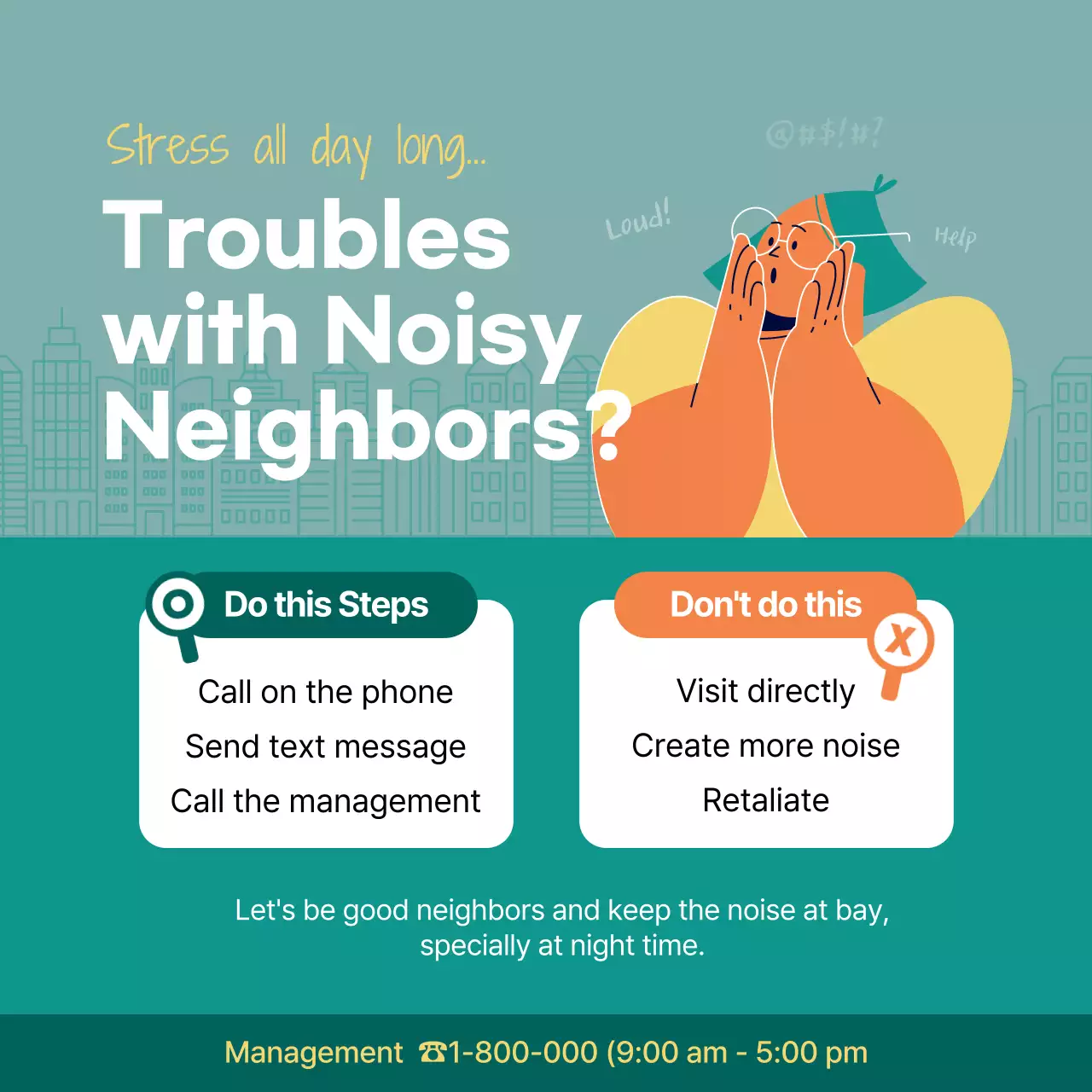 Red Modern Noise Promotion Instagram Post